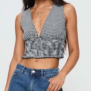 Princess Polly Gingham Crop Top